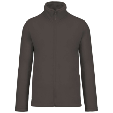 KARIBAN Uniszex FALCO cipzáras mikropolár pulóver, Kariban KA911, Green Olive-2XL
