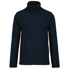 KARIBAN Uniszex FALCO cipzáras mikropolár pulóver, Kariban KA911, Navy-4XL férfi pulóver, kardigán