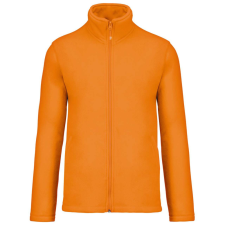 KARIBAN Uniszex FALCO cipzáras mikropolár pulóver, Kariban KA911, Orange-4XL férfi pulóver, kardigán