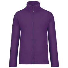 KARIBAN Uniszex FALCO cipzáras mikropolár pulóver, Kariban KA911, Purple-S férfi pulóver, kardigán