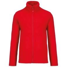 KARIBAN Uniszex FALCO cipzáras mikropolár pulóver, Kariban KA911, Red-XL