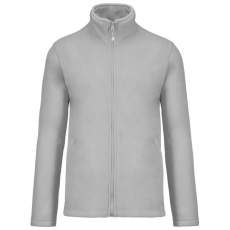KARIBAN Uniszex FALCO cipzáras mikropolár pulóver, Kariban KA911, Snow Grey-XL