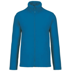 KARIBAN Uniszex FALCO cipzáras mikropolár pulóver, Kariban KA911, Tropical Blue-XL