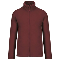KARIBAN Uniszex FALCO cipzáras mikropolár pulóver, Kariban KA911, Wine-2XL