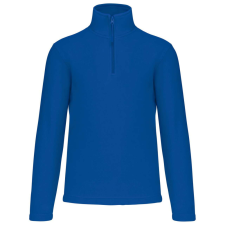 KARIBAN Uniszex galléros, 1/4 cipzáras mikropolár pulóver, Kariban KA912, Royal Blue-L férfi pulóver, kardigán