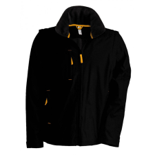 KARIBAN Uniszex kabát Kariban KA639 Score - Detachable-Sleeved Blouson Jacket -L, Black/Orange női dzseki, kabát