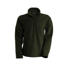 KARIBAN Uniszex kabát Kariban KA912 Enzo - Zip neck Microfleece Jacket -M, Green Olive női dzseki, kabát