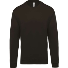 KARIBAN Uniszex kereknyakú pulóver, Kariban KA474, Dark Grey-4XL