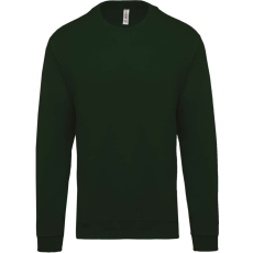 KARIBAN Uniszex kereknyakú pulóver, Kariban KA474, Forest Green-XL