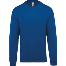 KARIBAN Uniszex kereknyakú pulóver, Kariban KA474, Light Royal Blue-M férfi pulóver, kardigán