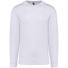 KARIBAN Uniszex kereknyakú pulóver, Kariban KA474, White-2XL férfi pulóver, kardigán