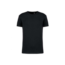 KARIBAN Uniszex körkötött organikus póló rövid ujjú, Kariban KA3032IC, Black-2XL férfi póló