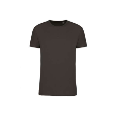 KARIBAN Uniszex körkötött organikus póló rövid ujjú, Kariban KA3032IC, Dark Grey-S