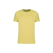 KARIBAN Uniszex körkötött organikus póló rövid ujjú, Kariban KA3032IC, Lemon Yellow-M férfi póló