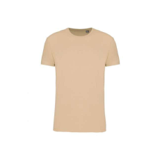 KARIBAN Uniszex körkötött organikus póló rövid ujjú, Kariban KA3032IC, Light Sand-XL