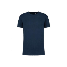 KARIBAN Uniszex körkötött organikus póló rövid ujjú, Kariban KA3032IC, Navy-XS