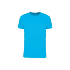 KARIBAN Uniszex körkötött organikus póló rövid ujjú, Kariban KA3032IC, Sea Turquoise-L