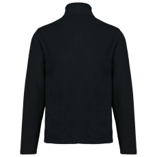 KARIBAN Uniszex környezetbarát, unisex cipzáras mikropolár pulóver, Kariban KA9121, Black-L