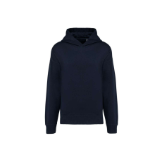 KARIBAN Uniszex laza szabású kapucnis pulóver, Kariban KA4018, Navy-L
