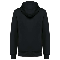 KARIBAN Uniszex organikus kapucnis vastag pulóver, Kariban KA4009, Black-3XL