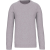KARIBAN Uniszex organikus kereknyakú piké pulóver, Kariban KA495, Oxford Grey-S