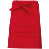 KARIBAN Uniszex pamut-poloészter derekas kötény zsebekkel, Kariban KA899, Red-U