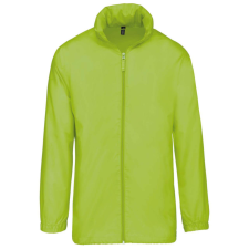 KARIBAN Uniszex rejtett kapucnis széldzseki, Kariban KA616, Lime-XL férfi kabát, dzseki