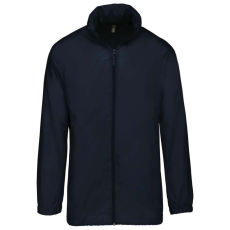 KARIBAN Uniszex rejtett kapucnis széldzseki, Kariban KA616, Navy-3XL