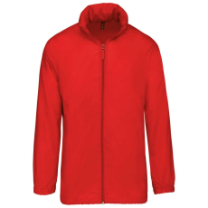 KARIBAN Uniszex rejtett kapucnis széldzseki, Kariban KA616, Red-L