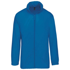 KARIBAN Uniszex rejtett kapucnis széldzseki, Kariban KA616, Tropical Blue-2XL férfi kabát, dzseki