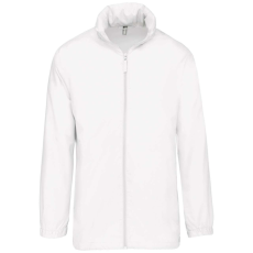 KARIBAN Uniszex rejtett kapucnis széldzseki, Kariban KA616, White-L