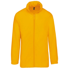 KARIBAN Uniszex rejtett kapucnis széldzseki, Kariban KA616, Yellow-2XL férfi kabát, dzseki