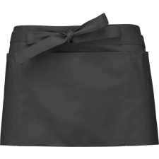 KARIBAN Uniszex rövid kötény öt zsebbel, Kariban KA896, Dark Grey-U lakástextília