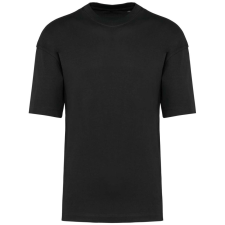 KARIBAN Uniszex szélesebb szabású környakas póló, Kariban KA3008, Black-S férfi póló