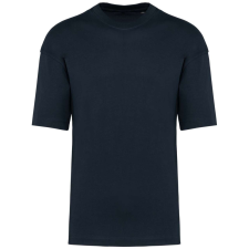 KARIBAN Uniszex szélesebb szabású környakas póló, Kariban KA3008, Navy-M férfi póló