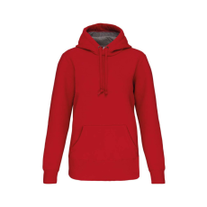 KARIBAN Uniszex vastag kapucnis pulóver, Kariban KA443, Red-XL