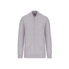 KARIBAN vastag cpzáros pulóver KA4002, Oxford Grey-3XL