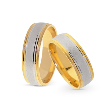 KARIKAGYŰRŰ PÁRBAN 14K ARANY 10,8 GR gyűrű