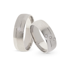  KARIKAGYŰRŰ PÁRBAN 14K ARANY 11 GR, CIRKÓNIA KŐVEL gyűrű