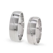  KARIKAGYŰRŰ PÁRBAN 14K ARANY 11 GR, CIRKÓNIA KŐVEL gyűrű