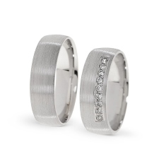  KARIKAGYŰRŰ PÁRBAN 14K ARANY 11 GR, CIRKÓNIA KŐVEL gyűrű