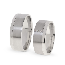  KARIKAGYŰRŰ PÁRBAN 14K ARANY 14 GR, CIRKÓNIA KŐVEL gyűrű