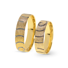  KARIKAGYŰRŰ PÁRBAN 14K ARANY 5,2 GR gyűrű