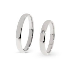  KARIKAGYŰRŰ PÁRBAN 14K ARANY 5,5 GR, CIRKÓNIA KŐVEL gyűrű