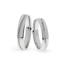  KARIKAGYŰRŰ PÁRBAN 14K ARANY 7,6 GR, CIRKÓNIA KŐVEL gyűrű