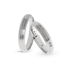  KARIKAGYŰRŰ PÁRBAN 14K ARANY 8,8 GR, CIRKÓNIA KŐVEL gyűrű