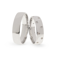  KARIKAGYŰRŰ PÁRBAN 14K ARANY 9,4 GR, CIRKÓNIA KŐVEL gyűrű