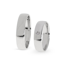  KARIKAGYŰRŰ PÁRBAN 14K ARANY 9,5 GR, CIRKÓNIA KŐVEL gyűrű