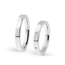  KARIKAGYŰRŰ PÁRBAN 14K ARANY 9,8 GR, CIRKÓNIA KŐVEL gyűrű