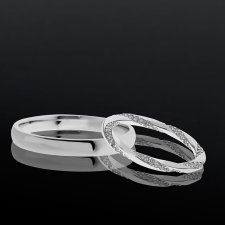 KARIKAGYŰRŰ PÁRBAN LA FONTANA 14K ARANY CIRKÓNIA KŐVEL gyűrű